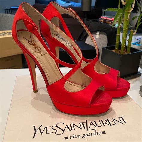 ysl tribute pump red|YSL signature heels.